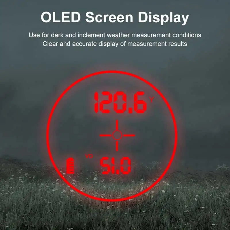 2000Yard Hunting Rangefinder with Red OLED Display