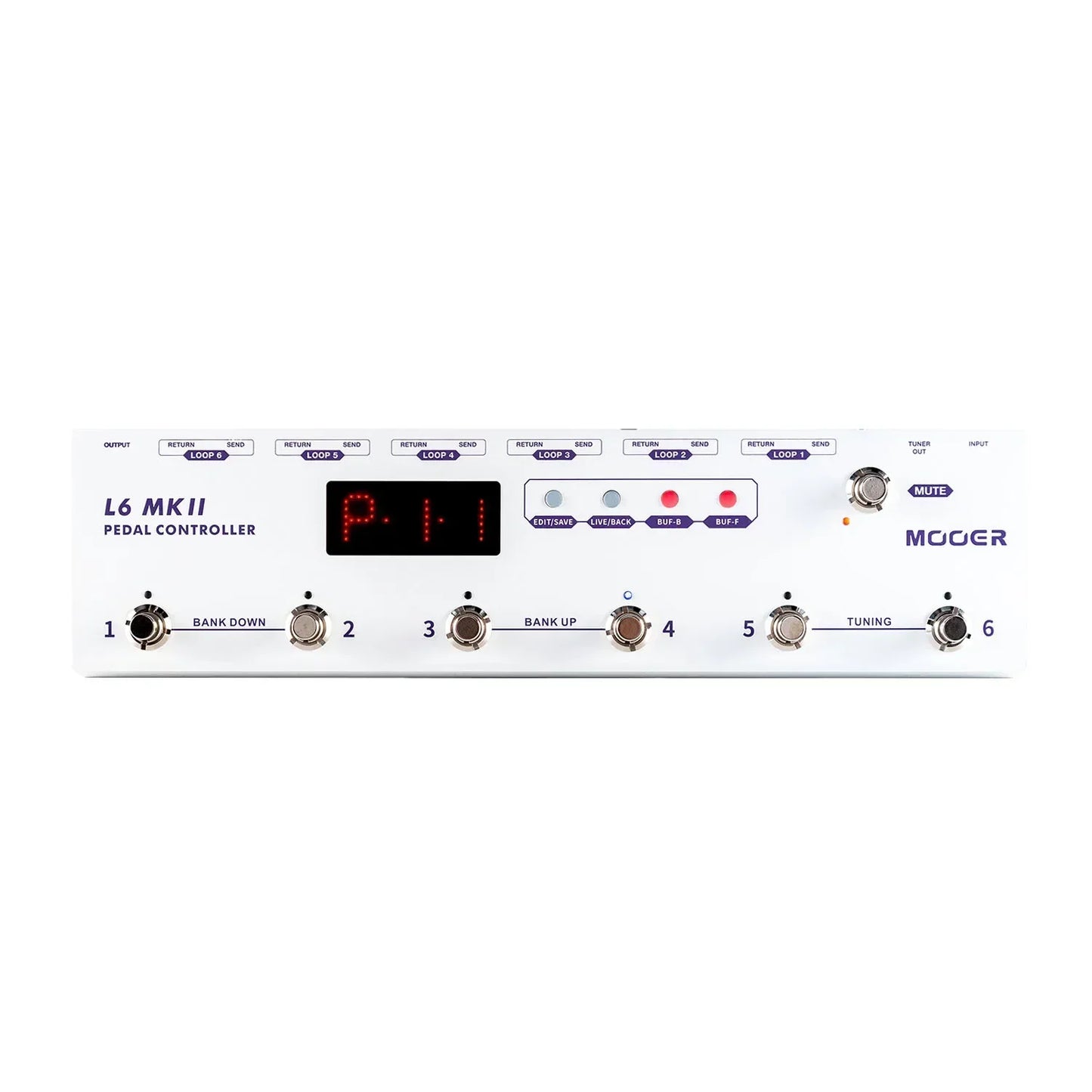 Programmable Guitar Pedal Controller with 6 Loops