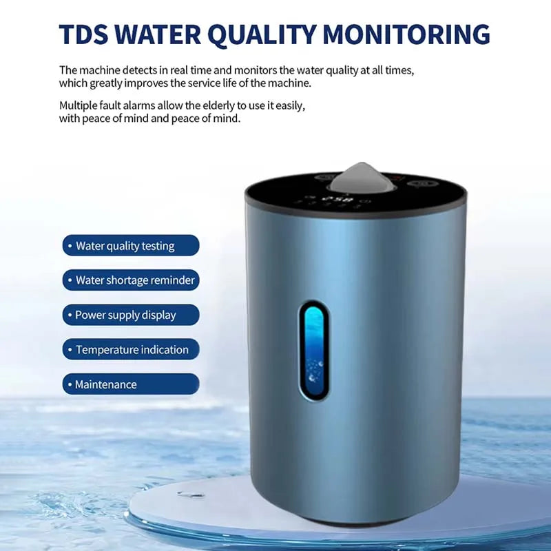 Portable Hydrogen Inhalation Machine 225ml Rechargeable