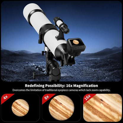 Portable Telescope Camera for Astrophotography and Zoom
