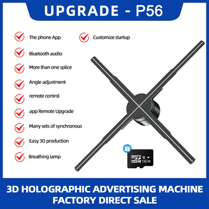 56cm 3D Holographic Fan Display with WiFi Control