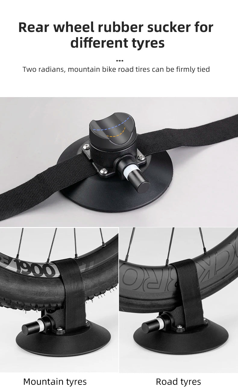 Black Suction Roof Bike Rack with Quick Hub Mount