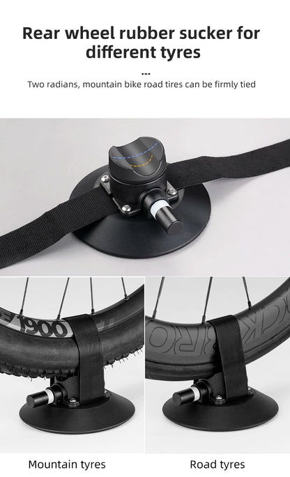 Black Portable Suction Bike Rack for Road & MTB