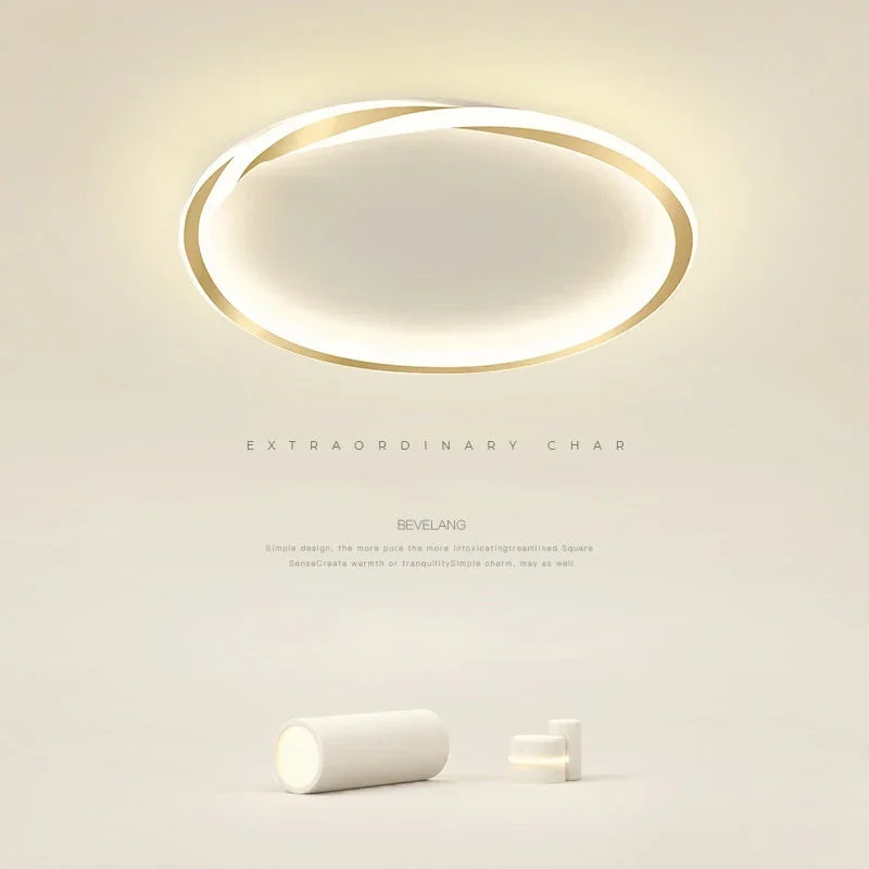 50cm Gold LED Ceiling Light with Stepless Dimming