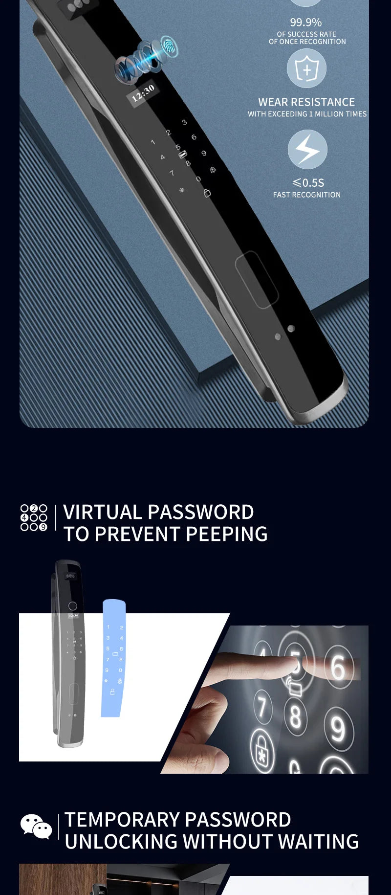 Advanced Smart Door Lock with Fingerprint and WiFi Control