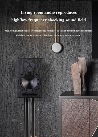 6.5" Bookshelf Speakers 2-Way 100W Stereo Pair