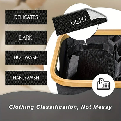 Extra Large 160L Foldable Laundry Basket with Handles