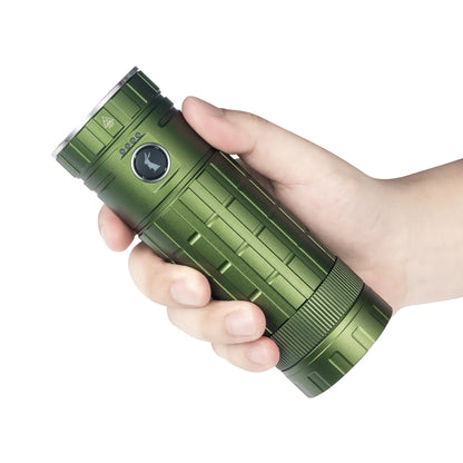 Green High-Power USB-C Rechargeable Outdoor Flashlight