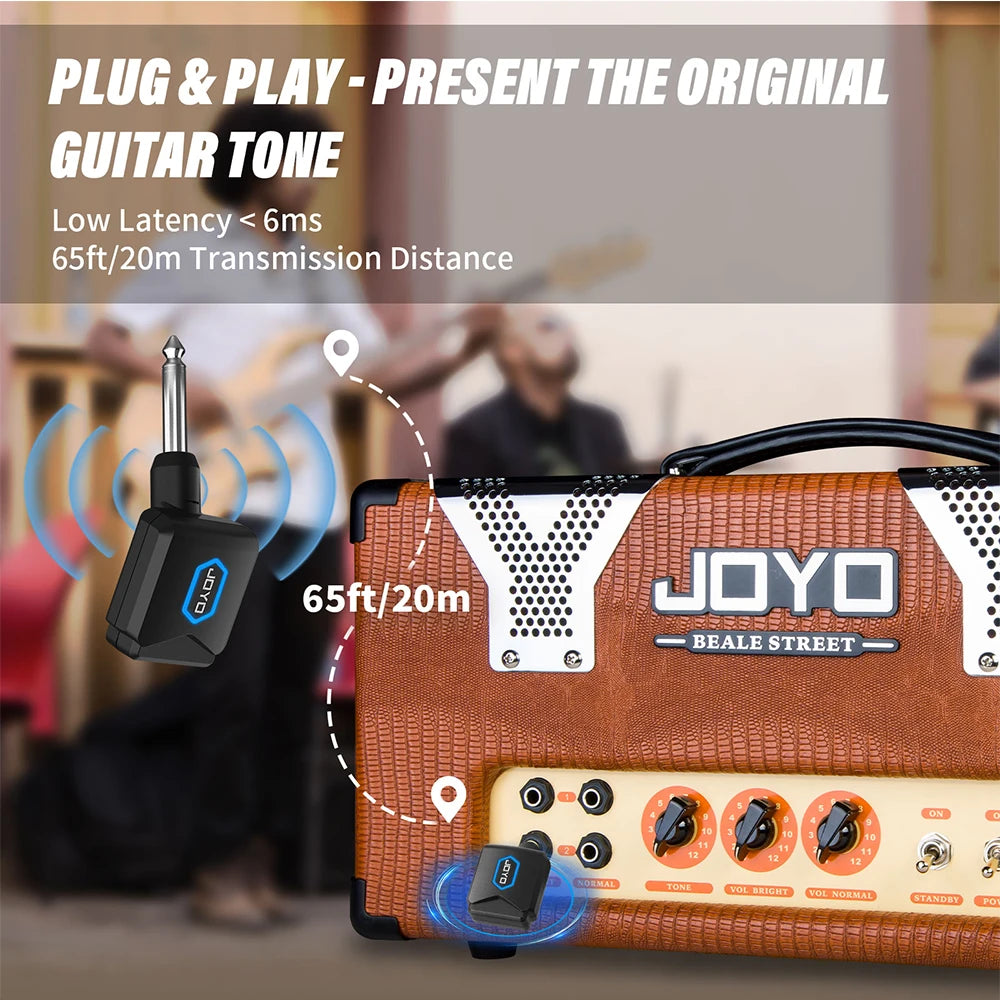 Wireless Guitar System 5.8GHz with Charging Case
