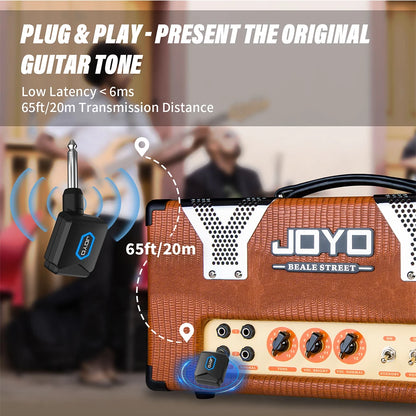 Wireless Guitar System 5.8GHz with Charging Case