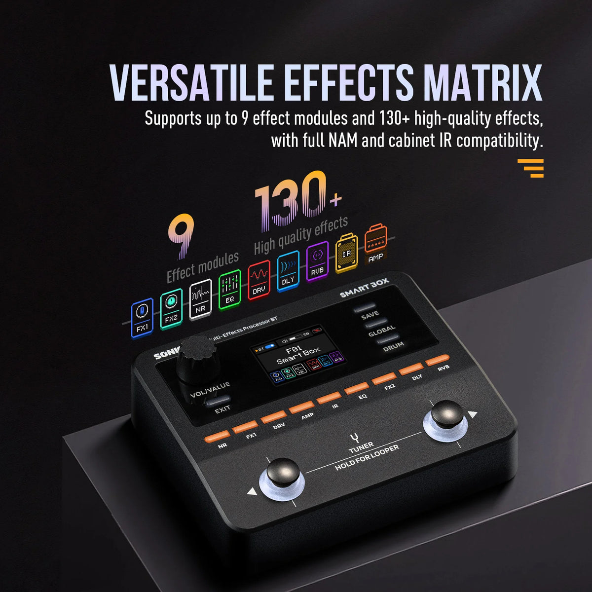 Smart Guitar Multi Effects Processor with Looper IR