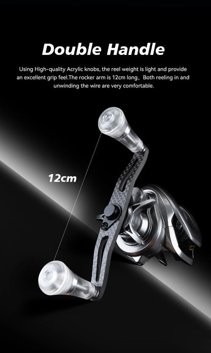 100MG Baitcasting Fishing Reel 5kg Drag 6.3:1 Gear Ratio
