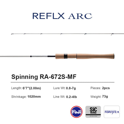 6.7FT Carbon Fishing Rod BFS 0.5-12g Ultralight
