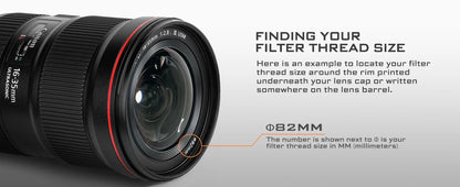 Magnetic Hybrid Camera Lens Filter VND CPL 3 to 7 Stops