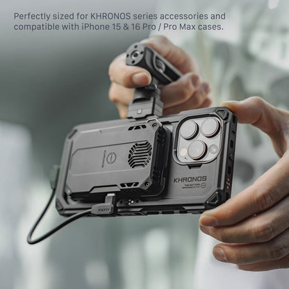 Smart iPhone Cooling Module with SSD Storage Mount