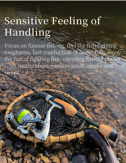 Portable 1.8m Ultralight Spinning Fishing Rod for Trout