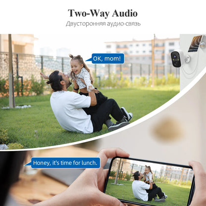 Solar Battery Security Cameras 3MP with 64GB
