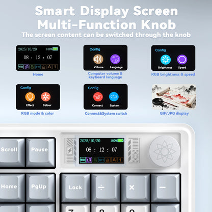 Red Rabbit Switch Mechanical Wireless Keyboard 104 Keys