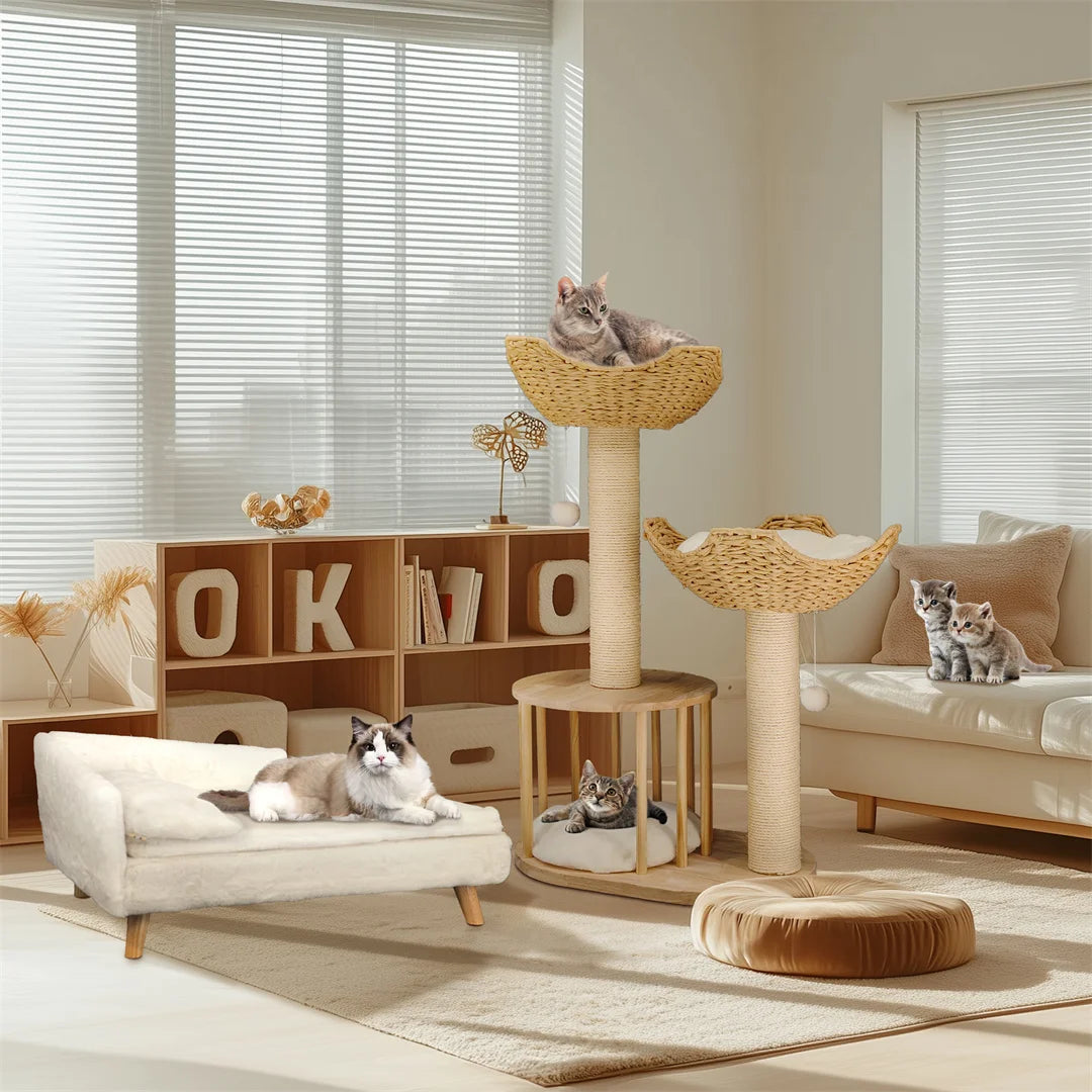 3 Tier Cat Climbing Tower with Scratching Post