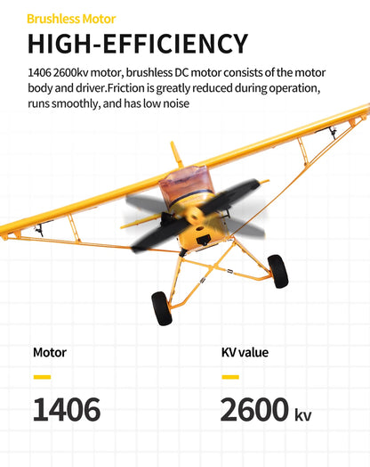 Red 5CH 2.4G Brushless RC Plane Mode1