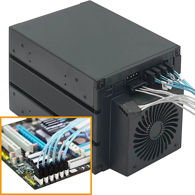 4 Bay SATA Hard Drive Hot Swap Cage 12Gbps