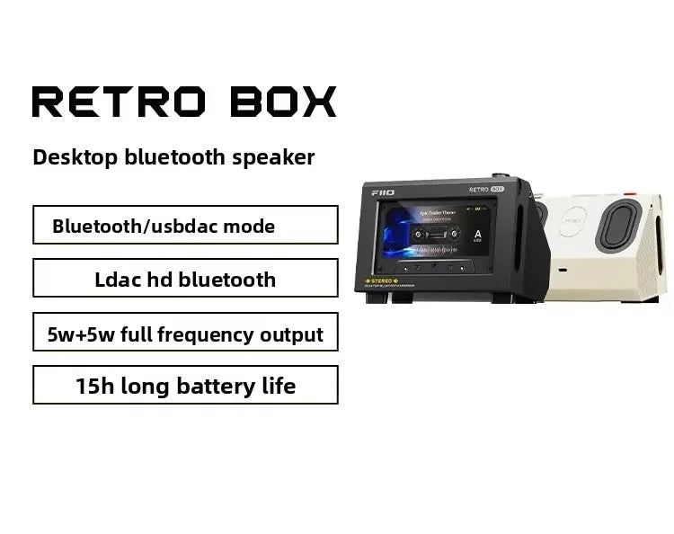 Vintage Wireless Bluetooth Speaker with High-Resolution LDAC Audio