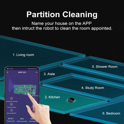 Smart Robot Vacuum Cleaner with UV Cleaning and Mapping