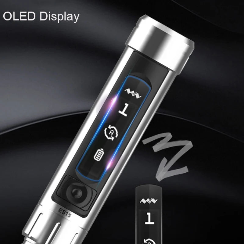 Smart Cordless Electric Screwdriver with 24 Precision Bits and LED