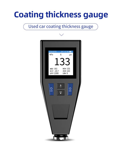 Portable Digital Paint Gauge for Car Surface Measurement