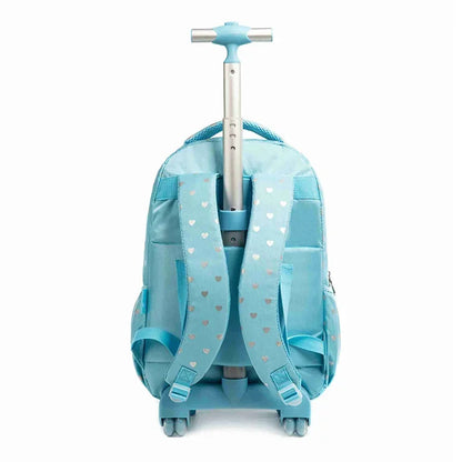 Kids Trolley School Bag with Wheels and Lunch Box