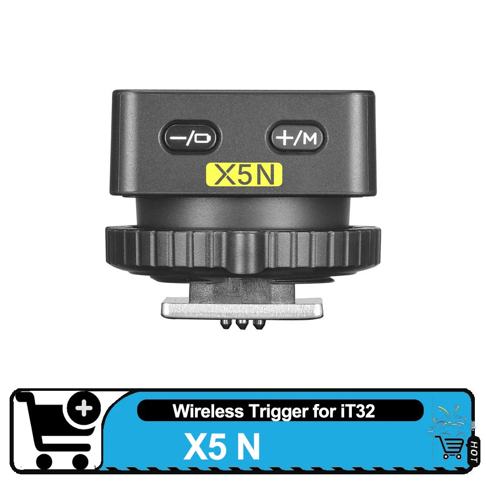 iT32 Rotating Head TTL Flash and X5-N Magnetic Trigger