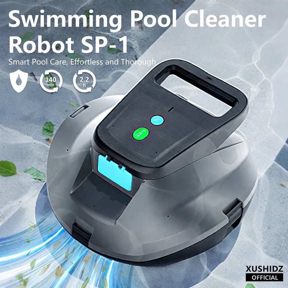 Wireless Swimming Pool Cleaner Robot with Intelligent Path Planning
