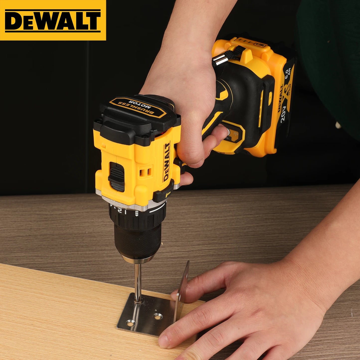 20V Cordless Brushless Drill Driver with Impact Function