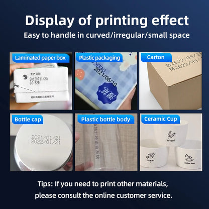 Mini Portable Label Printer with 1 Ink for Packaging