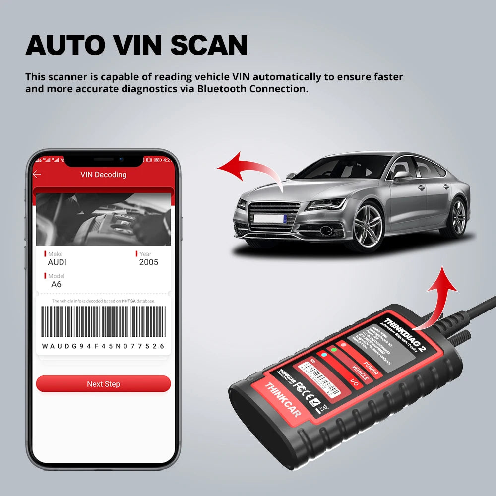 Thinkdiag 2 Bluetooth OBD2 Code Reader with ECU Coding