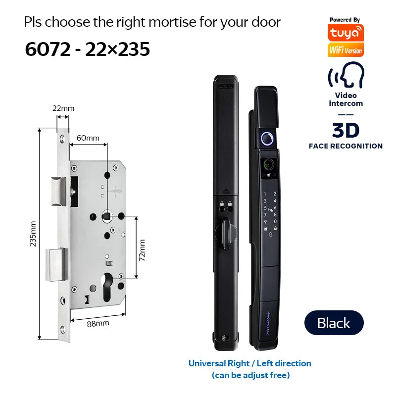 3D Face Recognition Smart Lock with Tuya Wi-Fi