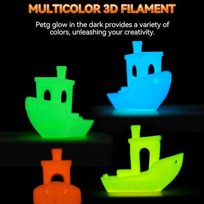 Red Glow-in-the-Dark PLA 3D Printer Filament 1.1kg