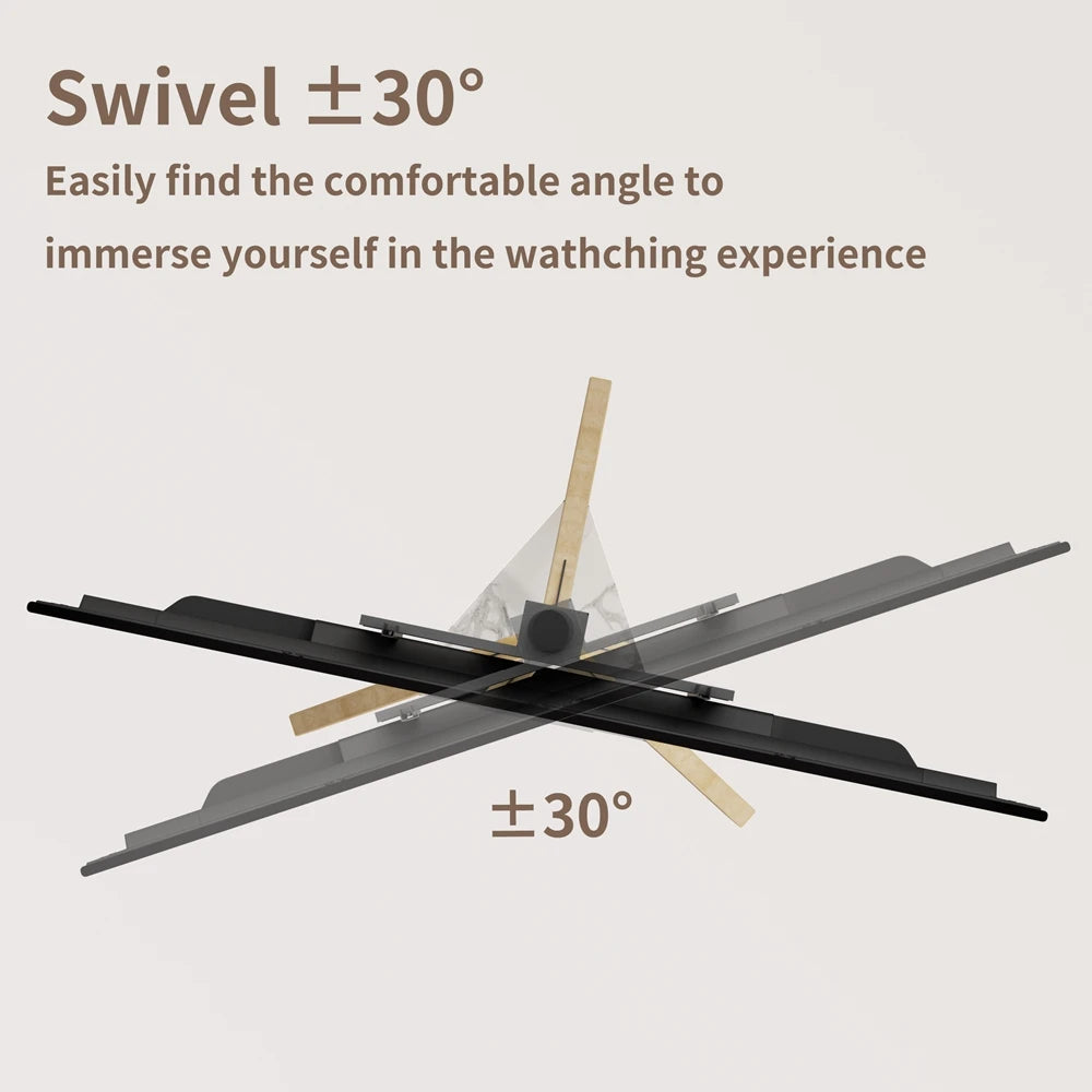 Height Adjustable Floor TV Stand for 40-75" Screens