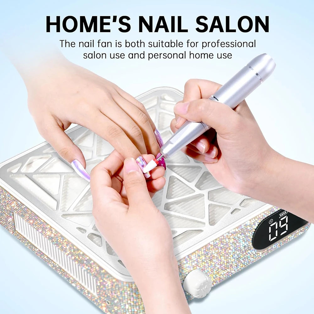 48W Powerful Nail Dust Collector for Acrylic Gel Polish