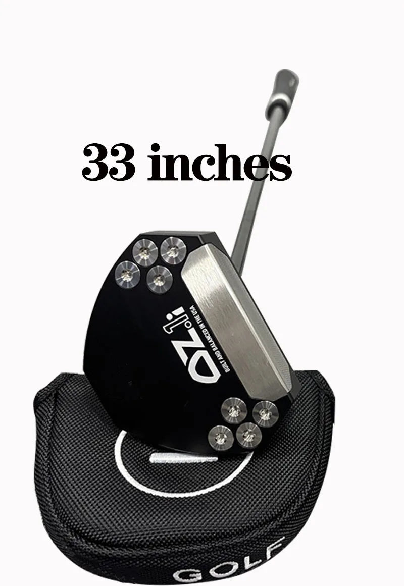 33 Inches High Quality Steel Shaft Golf Putter for Left-Handed Black