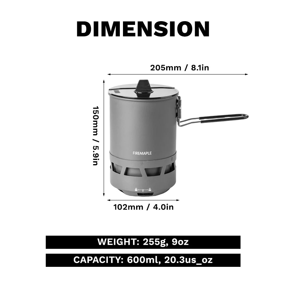 Portable Quickboil Camping Stove with Lightweight Gas Cooking System