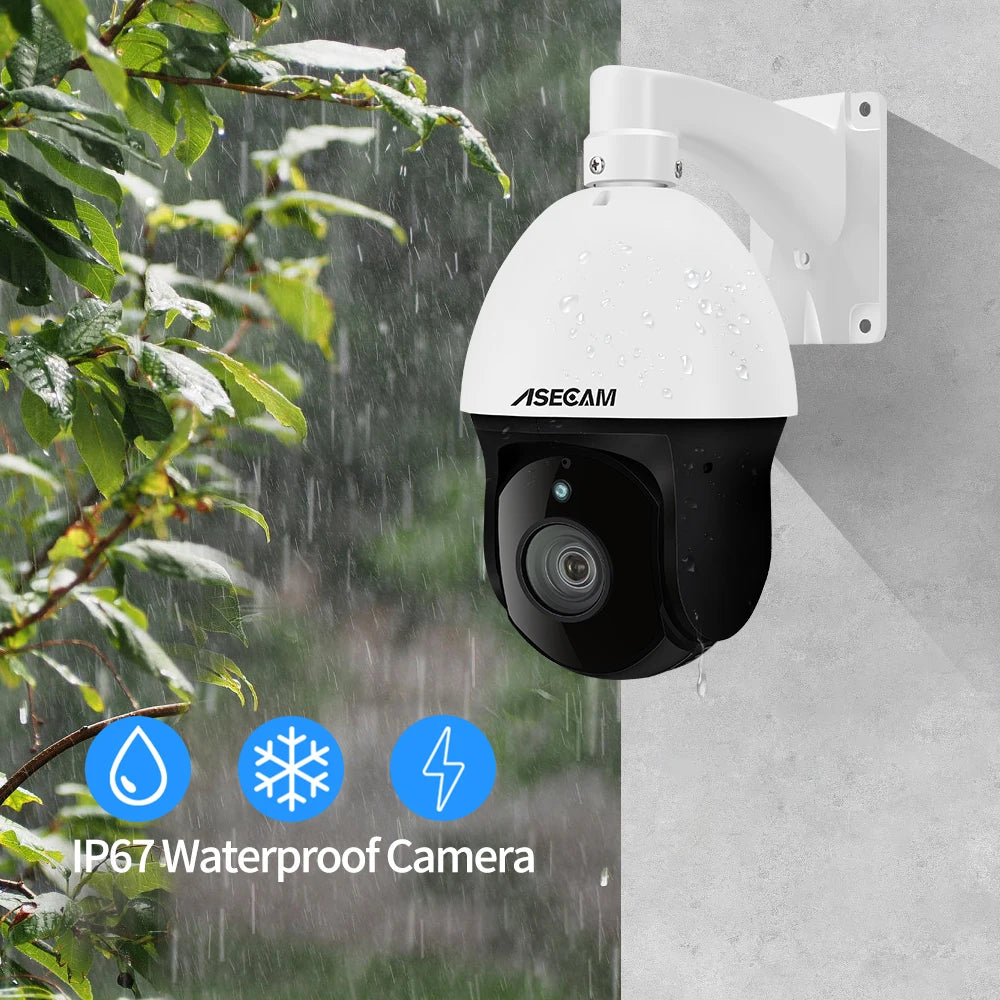 8MP 4K PTZ Security Camera 30X Zoom PoE