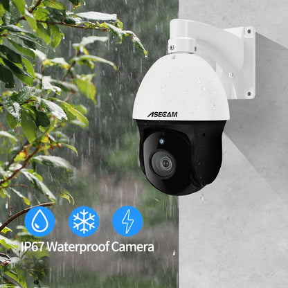 8MP 4K PTZ Security Camera 30X Zoom PoE