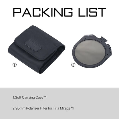 95mm Polarizer Filter for for Tilta Mirage