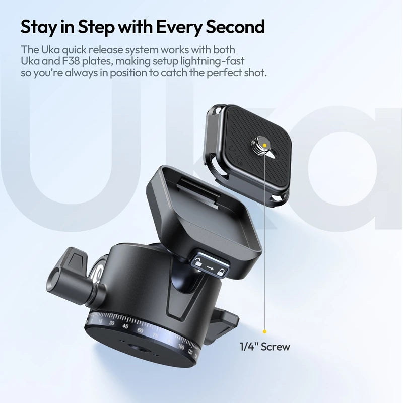 156cm Travel Camera Tripod 10kg Load Quick Release Plate