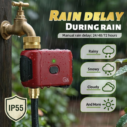 Smart WiFi Water Timer Automatic Garden Irrigation Controller 2 Pack