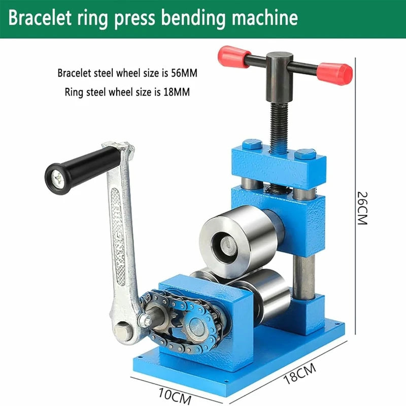 Jewelry Rolling Mill DIY Craft Tool 56mm Steel Wheel