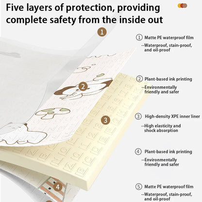 Foldable Baby Play Mat Double-Sided Foam Educational Mat