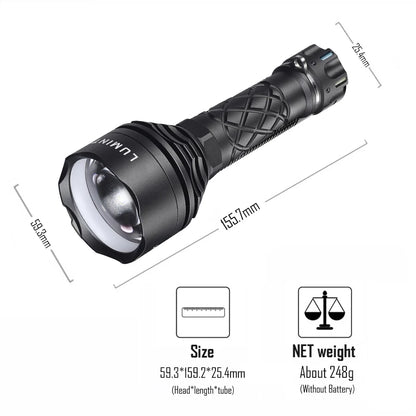 Rechargeable 21700 LEP Flashlight Long‑Range Search Torch