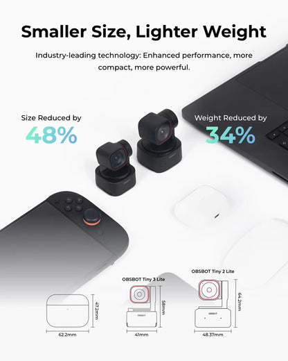 AI 4K PTZ Webcam 120FPS Smart Auto Tracking Camera